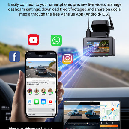 <tc>Vantrue E2 Pro Cloud 4K dashcam con wifi e GPS</tc>