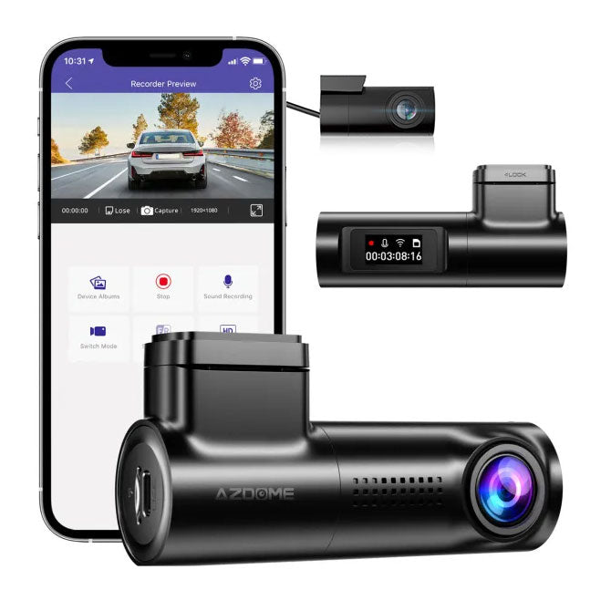 AZDome M330 Max 4K 2CH Dual Wifi GPS dashcam