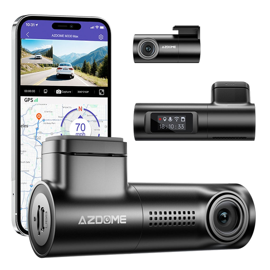 AZDome M330 Max 4K 2CH Dual Wifi GPS