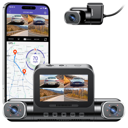 AZDome M660 4CH 128gb 2K Wifi GPS 360 gradi dashcam