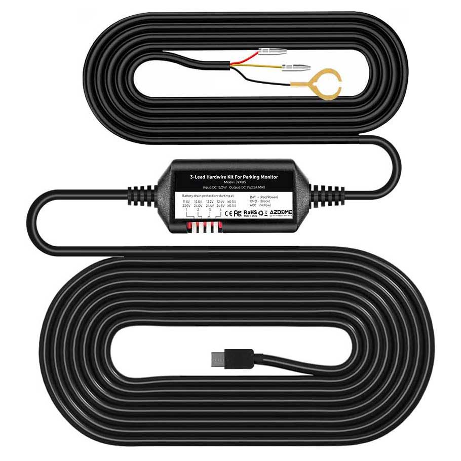 AZDome JYX05 kit cablato USB-C a 3 fili