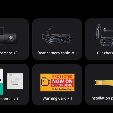 Botslab G980H Pro 4CH 4K Wifi GPS 128gb 360 gradi dashcam