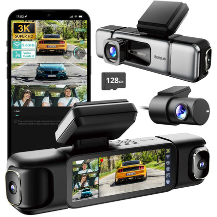 Botslab G980H Pro 4CH 4K Wifi GPS 128gb 360 gradi dashcam