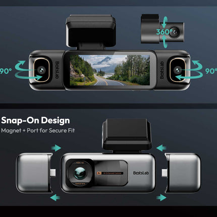 Botslab G980H Pro 4CH 4K Wifi GPS 128gb 360 gradi dashcam