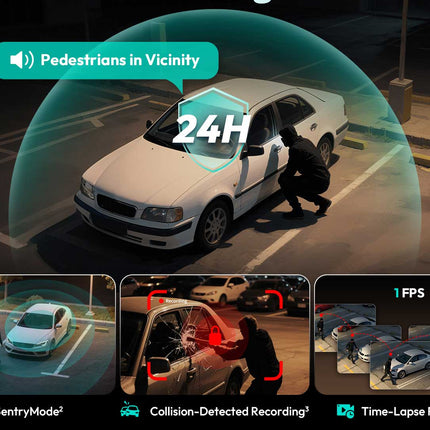 Botslab G980H Pro 4CH 4K Wifi GPS 128gb 360 gradi dashcam