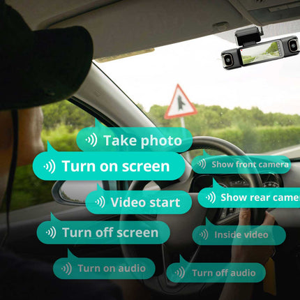 Botslab G980H Pro 4CH 4K Wifi GPS 128gb 360 gradi dashcam
