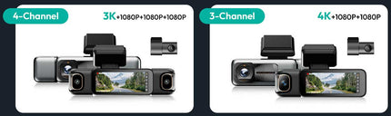 Botslab G980H Pro 4CH 4K Wifi GPS 128gb 360 gradi dashcam
