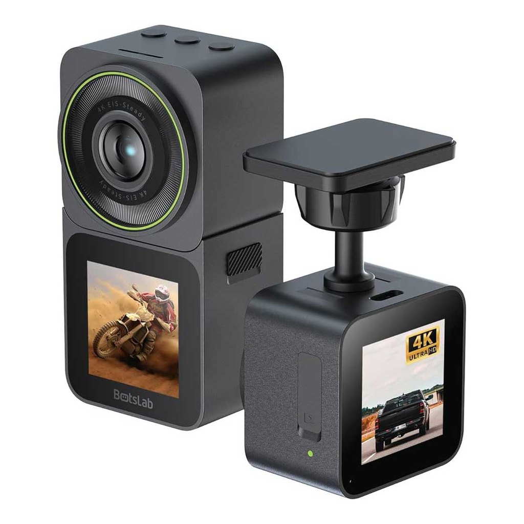 Botslab V9H 4K Wifi Dashcam a doppio schermo con batteria