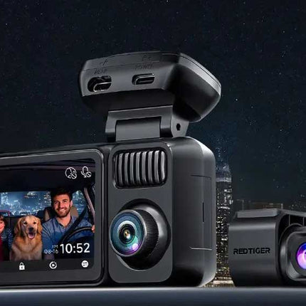 Redtiger F17 Elite 3CH 4K Wifi GPS 128gb dashcam