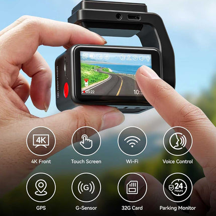 <tc>Redtiger F4 4K Touch Wifi GPS 32gb dashcam</tc>