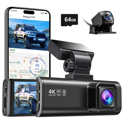 <tc>Redtiger F7N 4K Wifi GPS 2CH 64gb dashcam</tc>
