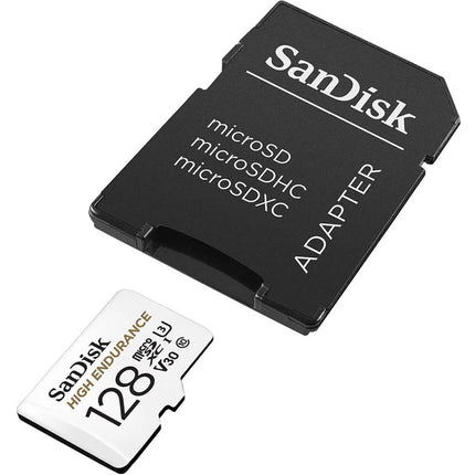 <tc>Sandisk 128 gb high endurance u3 v30 scheda microSD</tc>