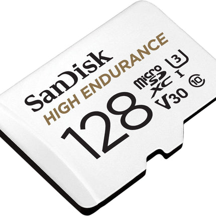 <tc>Sandisk 128 gb high endurance u3 v30 scheda microSD</tc>