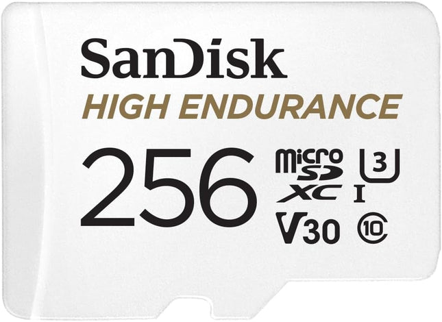 <tc>Sandisk 256 gb high endurance u3 v30 scheda microSD</tc>