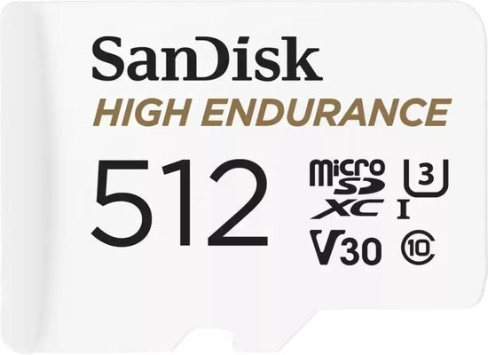 Sandisk 512 GB High Endurance U3 V30 scheda microSD