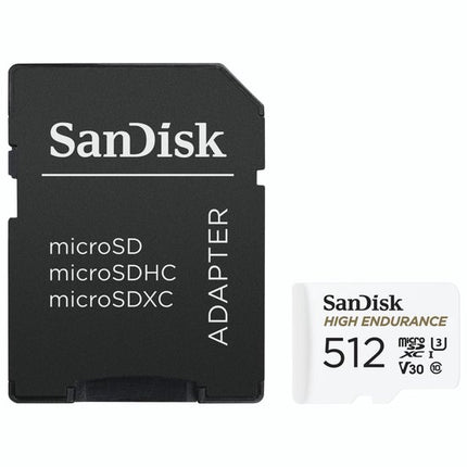 <tc>Sandisk 512 GB High Endurance U3 V30 scheda microSD</tc>