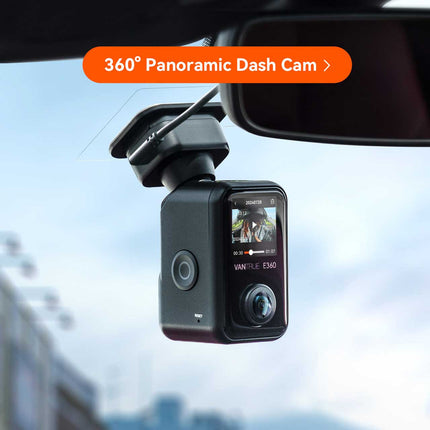 Vantrue E360 Cloud 5K 2CH Wifi GPS 360 gradi dashcam