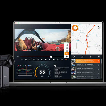 Vantrue E360 Plus Cloud 5K 3CH Wifi GPS 360 gradi dashcam