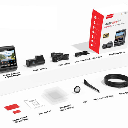 Viofo A229 Ultra 2CH 4K Wifi GPS dashcam