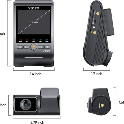 <tc>Viofo A329T 2CH 4K dashcam con wifi e GPS</tc>