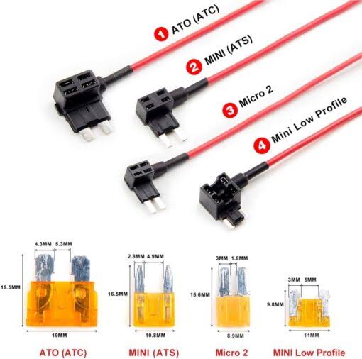 Viofo HK4 Kit cablato USB-C a 3 fili
