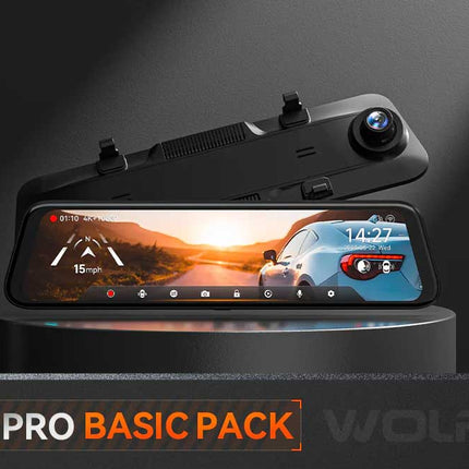 <tc>Wolfbox G850 Pro 4K Wifi GPS 64gb Mirror dashcam</tc>