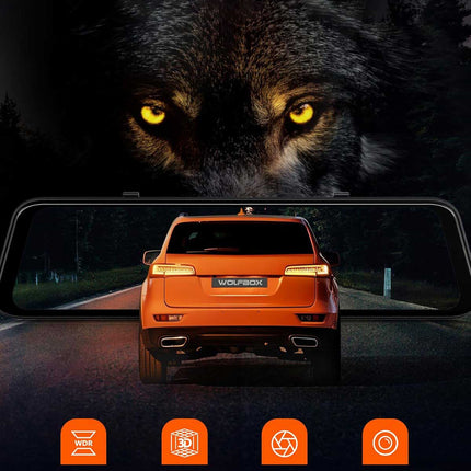 <tc>Wolfbox G850 Pro 4K Wifi GPS 64gb Mirror dashcam</tc>