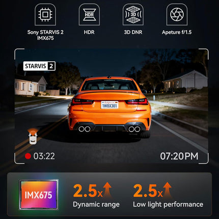 <tc>Wolfbox X3 Touch 2CH 2K Wifi GPS 64gb dashcam</tc>