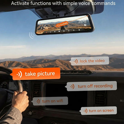 <tc>Wolfbox G900 Core 4K wifi GPS dashcam con schermo a specchio</tc>