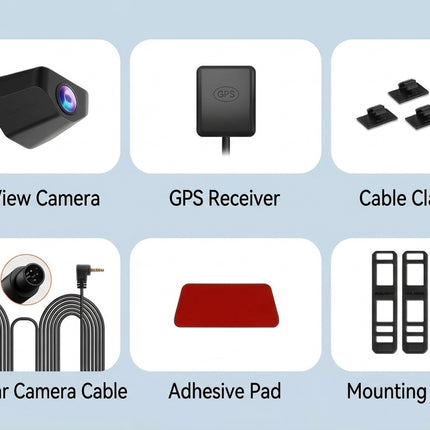 <tc>Wolfbox G900 Core 4K wifi GPS dashcam con schermo a specchio</tc>