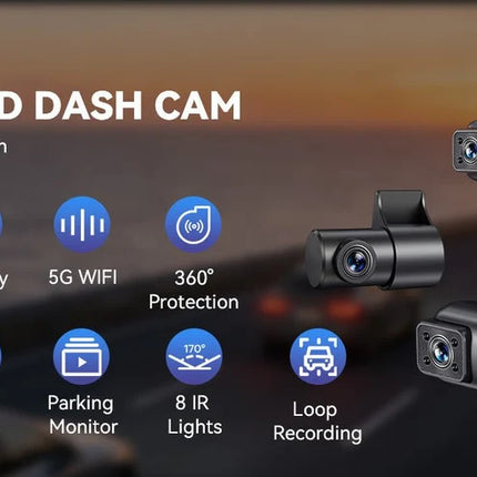<tc>Dashcam AZDome M350 4CH 2K wifi GPS 64 GB 360 gradi</tc>