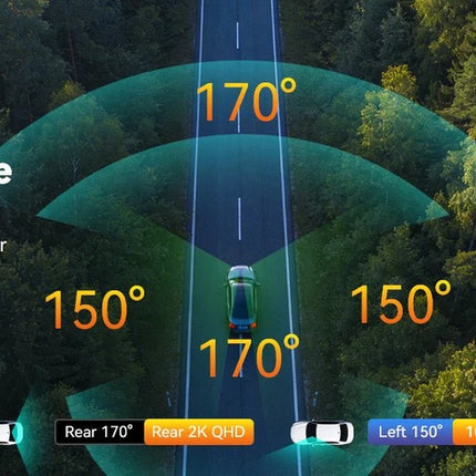<tc>Dashcam AZDome M350 4CH 2K wifi GPS 64 GB 360 gradi</tc>