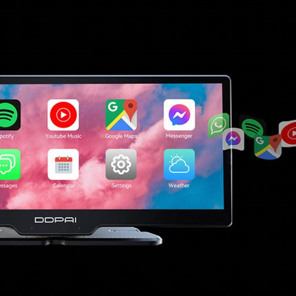 DDPai M5S 2K Wifi Bluetooth Carplay dashcam e monitor