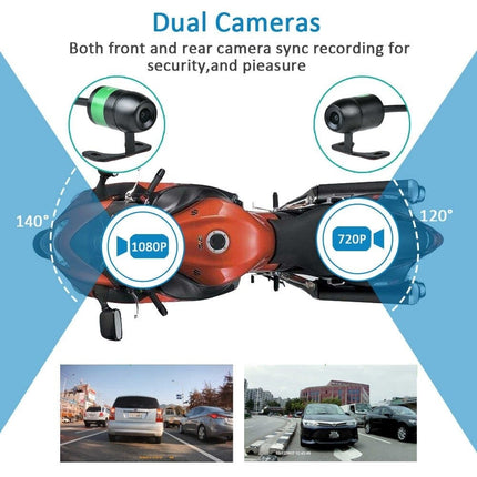 Motocam E6L 2CH Dual Wifi dashcam per moto