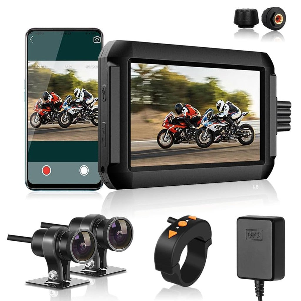 Motocam F9 Wifi GPS 2CH Moto dashcam