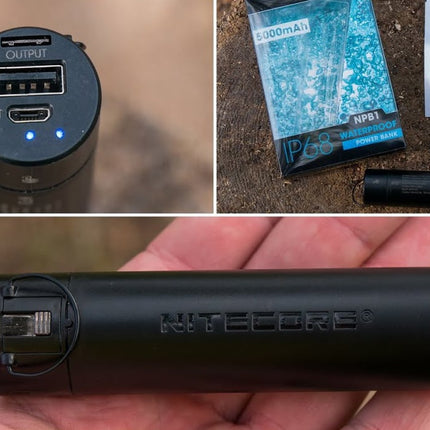 Nitecore NPB1 5000mAh powerbank impermeabile