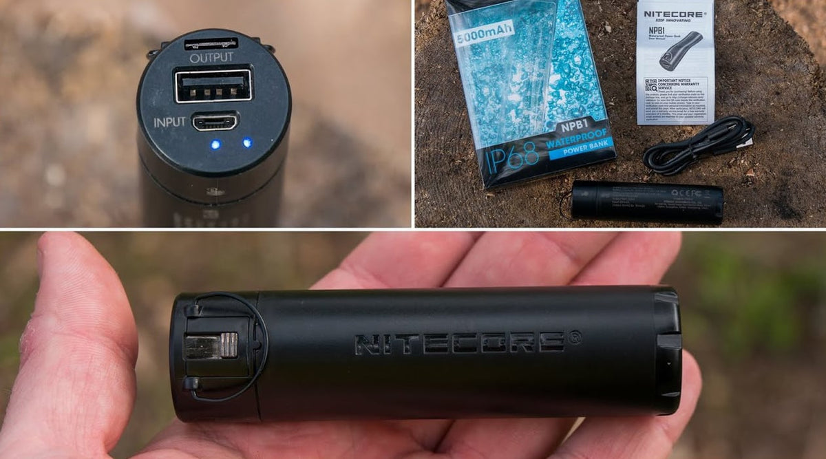 Nitecore NPB1 5000mAh powerbank impermeabile