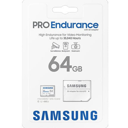 Scheda Samsung Pro Endurance 64gb UHS-I V10 Micro SDHC