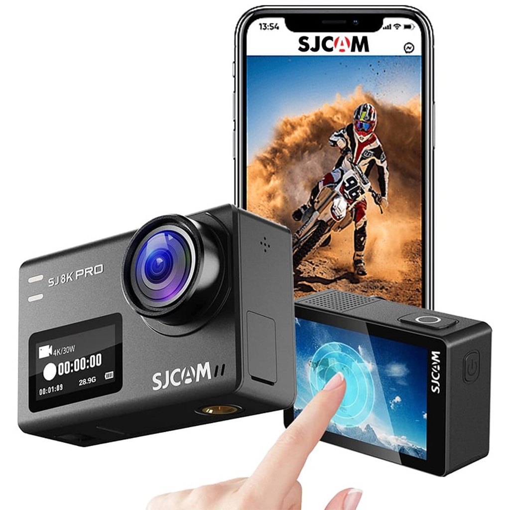SJCAM SJ8 Pro 4K 60fps Dual screen Wifi action camera e dashcam