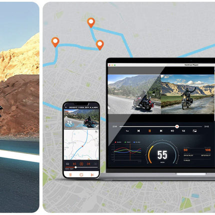 Vantrue F1 4K Dual Wifi GPS Moto dashcam